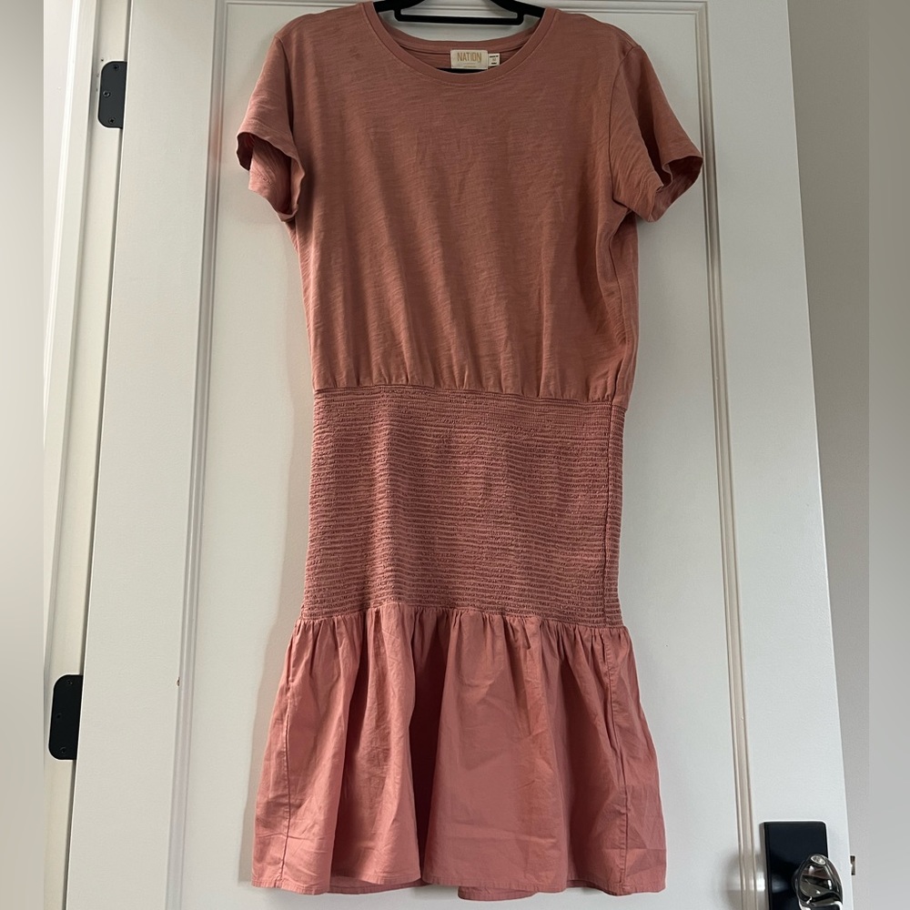Nation dusty pink mini dress